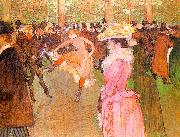  Henri  Toulouse-Lautrec Training of the New Girls by Valentin at the Moulin Rouge painting